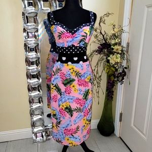 Floral and Polka Dot Skirt Set